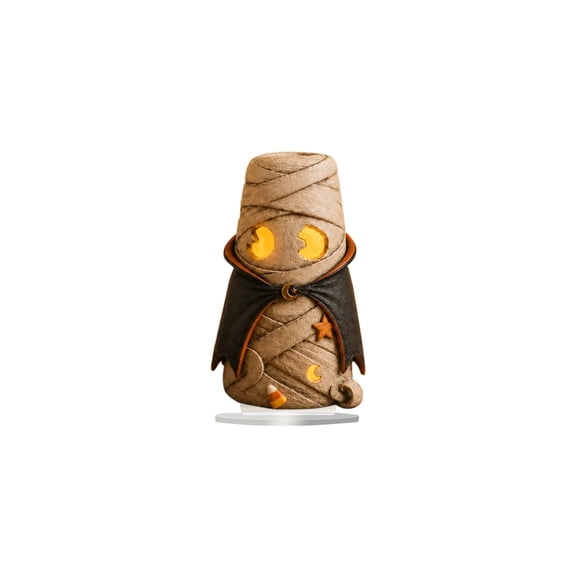 AMARHH Acrylic 2D Mummy Ornament, Exquisite 2D Acrylic Mummy Shape Builds Cozy Halloween Atmosphere, Cute Halloween Tabletop Decor for Shelf Windowsill