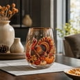 thumbnail image 1 of AMARHH Fall Themed Stemless Glass Cup, Autumn Harvest Glass Cup Set, Festive Table Decor Drinkware, Ideal Holiday Housewarming Gift for Home Party Entertainment, 1 of 7