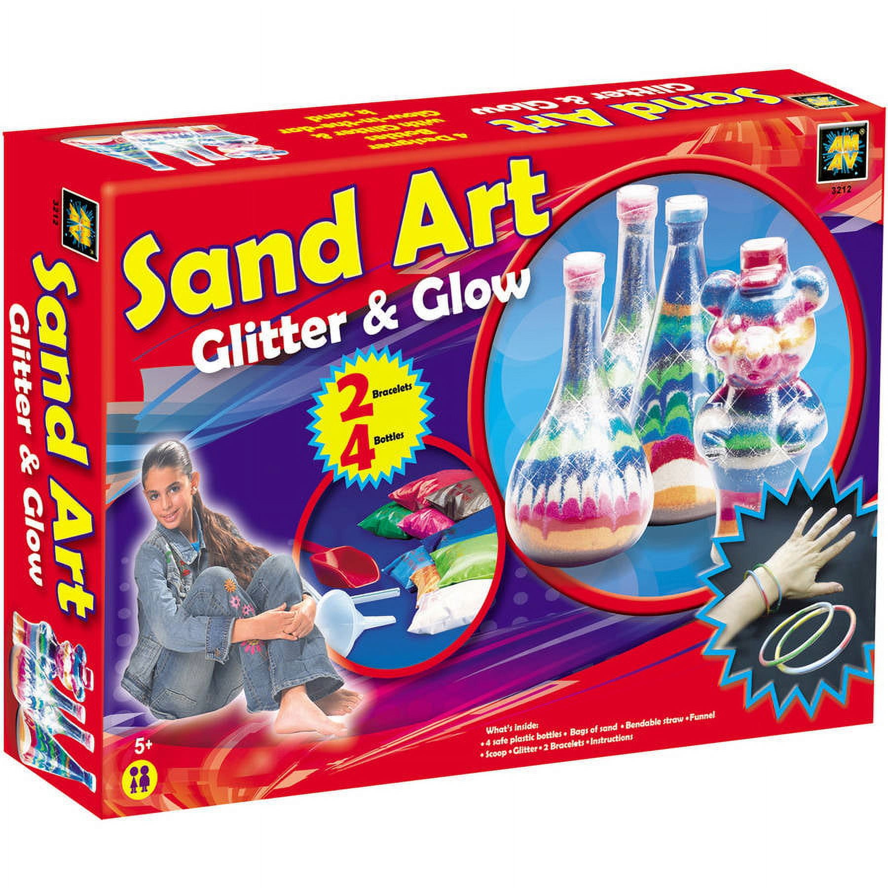 Toykraft: Sand Art Kit for Kids, Sequin Art, Girls Craft Kits, Gift for Girls 5 6 7 8 Year Olds - Sparkling Ponies