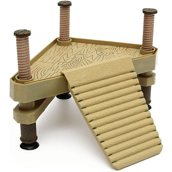 AMAXUN Floating Turtle Pier Rectangular Terrapin Dock Frogs Reptile Ramp Platform —Small Size