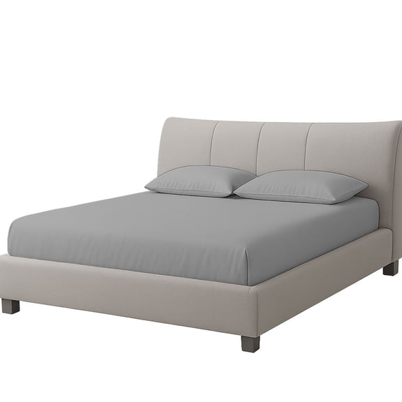 AMAY Cotton Waterbed Sheet Set – Soft Fitted Sheets for Water Mattress, Secure Elastic, Easy Care Bedding (California King , Silver Grey) 21" Deep Pocket