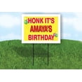 thumbnail image 1 of AMAYA'S HONK ITS BIRTHDAY 18 in x 24 in Yard Sign Road Sign with Stand, 1 of 4