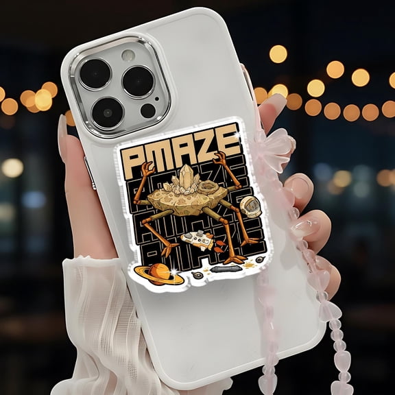 AMAZE Sci-Fi Magnetic Phone Grip Alien and Space Exploration, Unique Cosmic Phone Holder, Funny Alien Mood Chart Phone Grip For Lovers