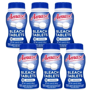 Amaze!® Ultra-Concentrated Bleach Tablets – Powerful Stain-Fighting & Whitening Laundry & Home Cleaning, 192 count, Original Scent