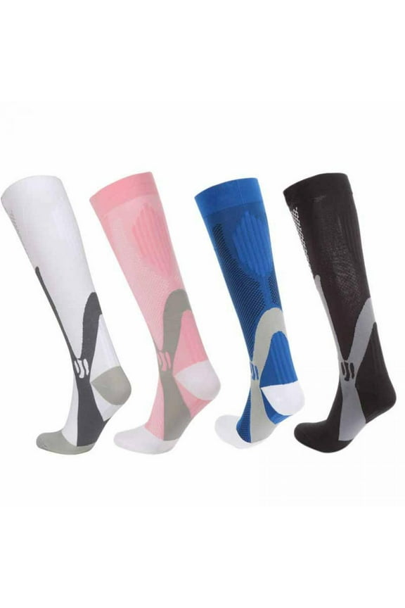 AMAZING FASHION Compression Socks Men Women 20-30mmHg Knee High Athletic, Running, Basketball, Medical, Travel, S/M, L/XL, XXL