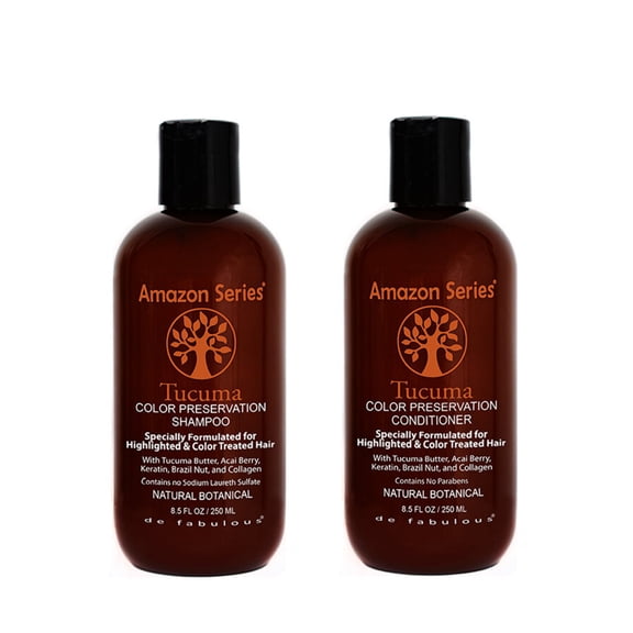Amazon Series | Tucuma Color Preservation Shampoo  Conditioner Set | 8.5 fl oz