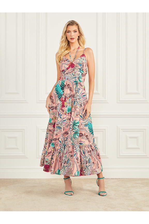 Casual Short Sleeve Scoop Neck Casual Dress, Women's