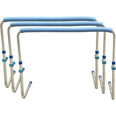 AMBER Track and Field Self Return Aluminum Hurdle Midi Adjustable from 23" to 34" (Set of 3)