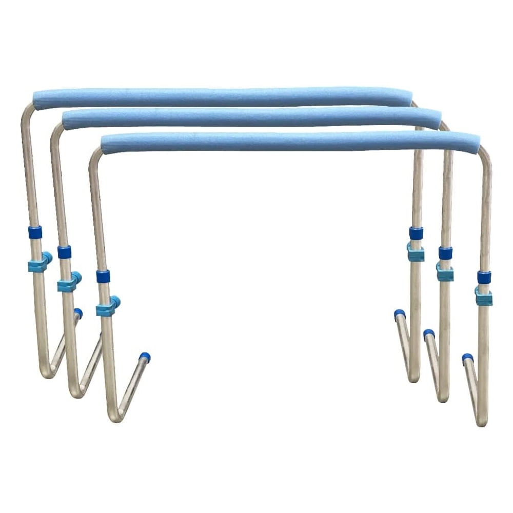 AMBER Track and Field Self Return Aluminum Hurdle Midi Adjustable from 23" to 34" (Set of 3)
