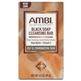 thumbnail image 1 of Ambi Black Soap Cleansing Bar, Deep Cleansing, Moisturizing Formula with Shea Butter + Vitamin E for Oily & Combination Skin, 3.5 OZ, 1 of 12