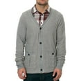 thumbnail image 1 of AMBIG Mens The Caesar Cardigan Knit Sweater, Grey, Small, 1 of 2