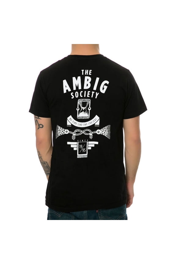 Mens The Concealed Back Hit Graphic T-Shirt, Black, Large