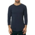 thumbnail image 1 of AMBIG Mens The Frantic Henley Shirt, Blue, Small, 1 of 2