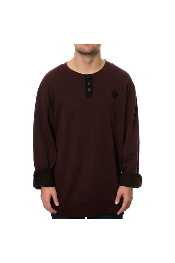 Mens The Ike Crewneck Sweatshirt, Red, Medium