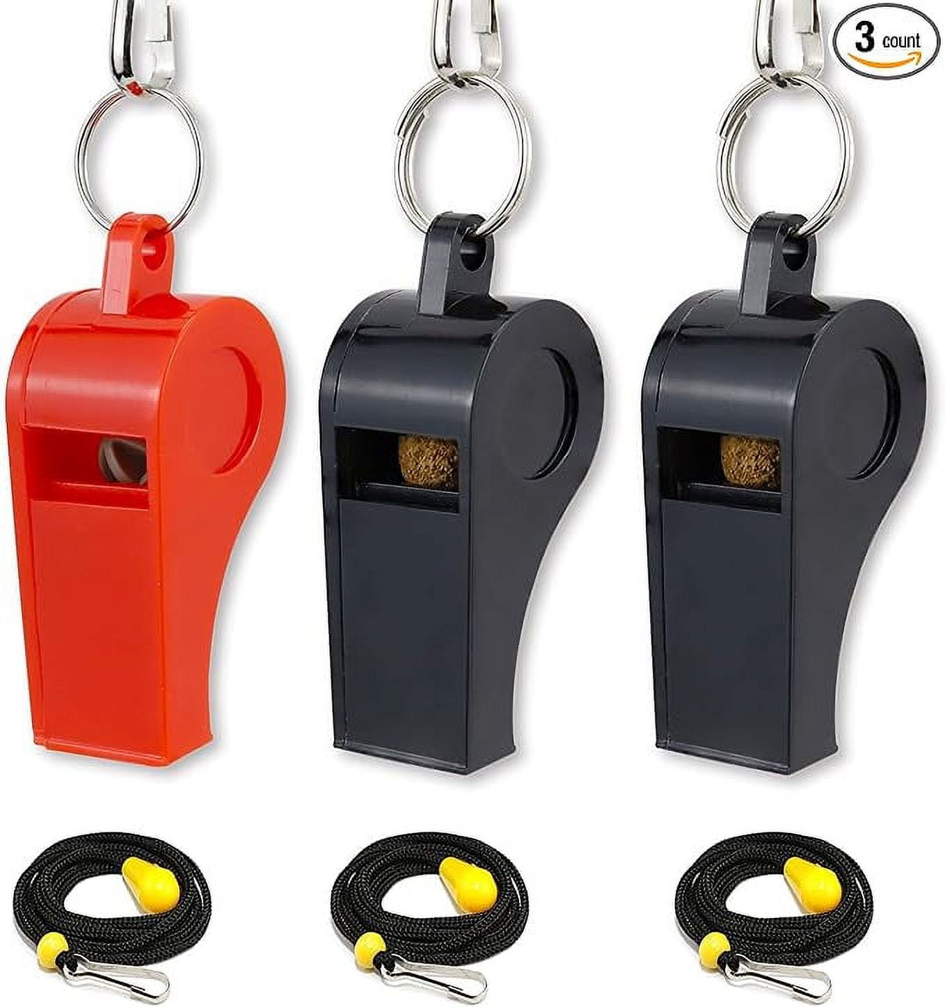 AMBITIONJUMP Whistle, Plastic Whistles with Lanyard, Sports Whistle for
