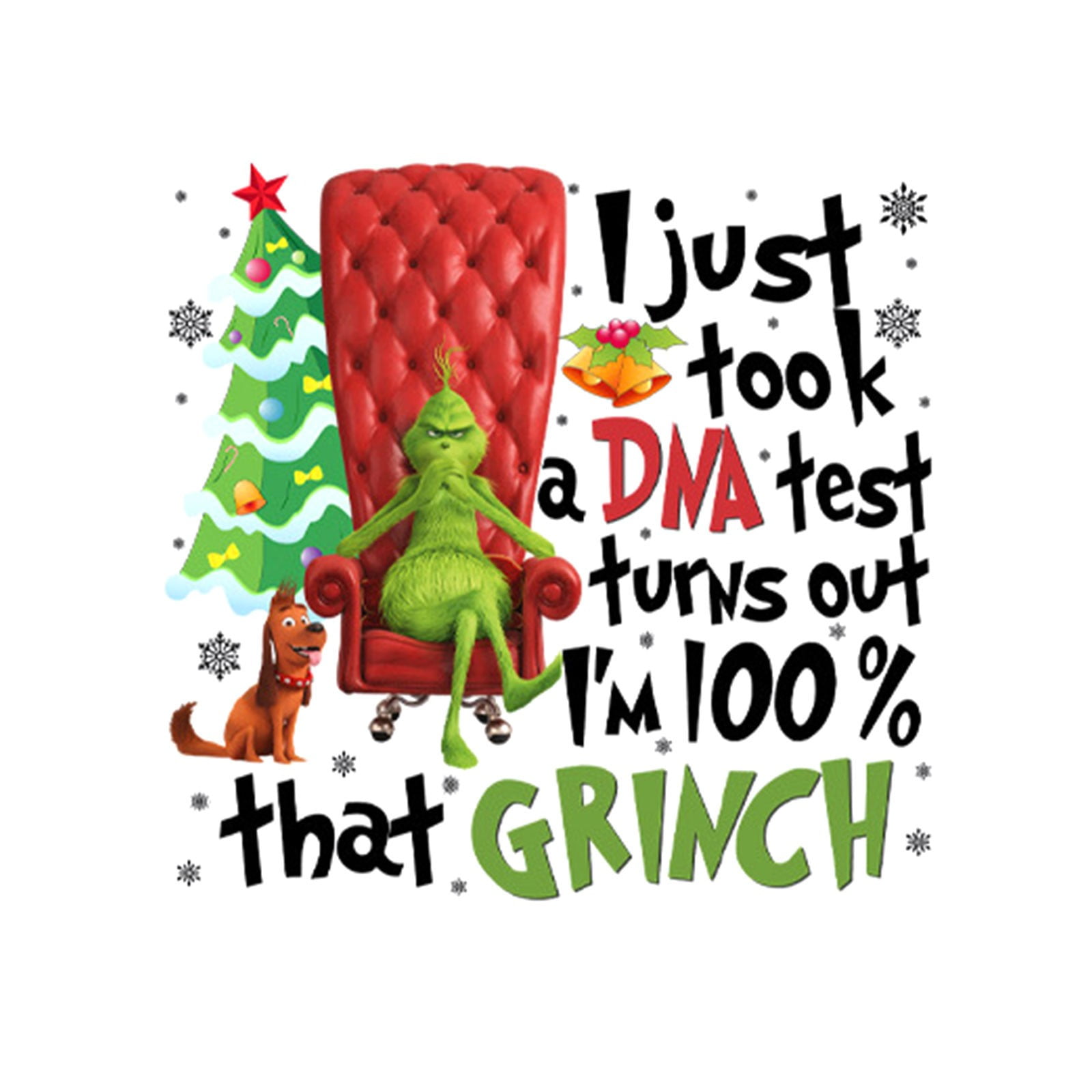 AMBN Grinch Christmas Iron On Transfer Heat Transfer Design Sticker ...