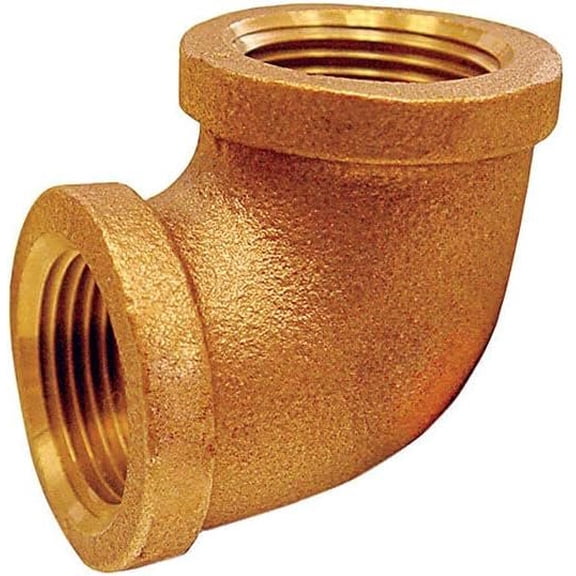 AMC Elbow Brass Pipe Fitting 738100-16 - 1 Inch FNPT MNPT - 1 Inch Multicolor