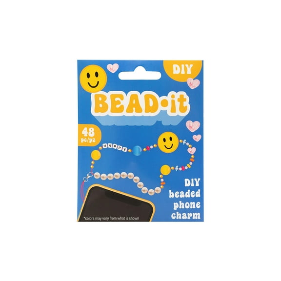 AMC Bead It Phone Charm Smiley Face