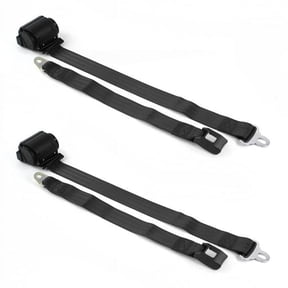 AMC Eagle 1979-1987 Standard 2 Point Black Retractable Bucket Seat Belt Kit - 2 Belts