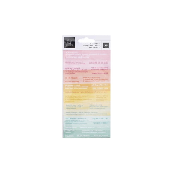 Heidi Swapp Sun Chaser Definition Stickers-56/Pkg