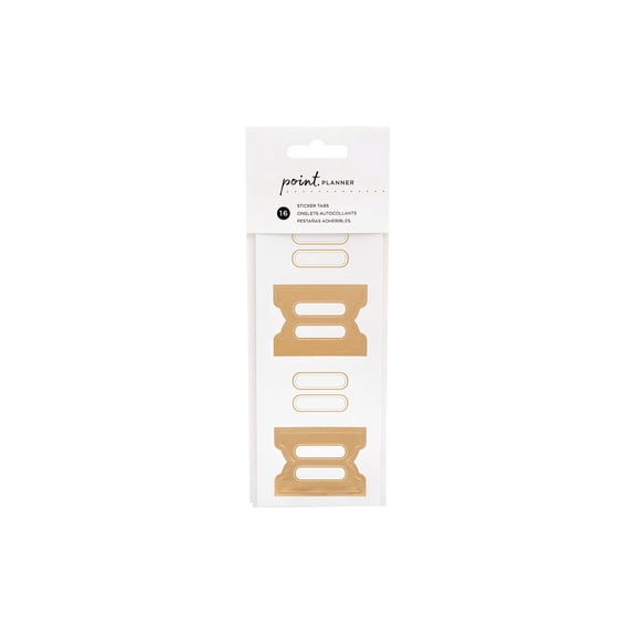 AMC Point Planner Sticker Tabs Gold Foil