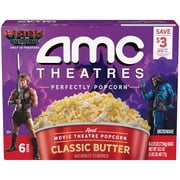 AMC Theatres Microwave Popcorn 6ct, Classic Butter