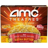 Great Value Extra Butter Flavored Microwave Popcorn, 2.55 oz, 18 Count ...