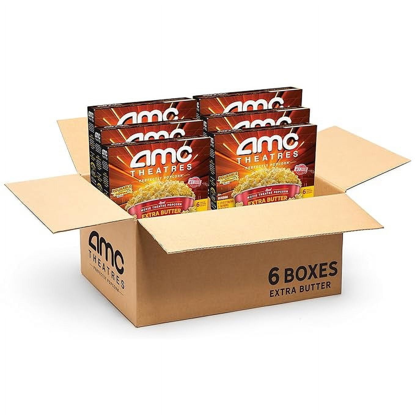 AMC Theatres Microwave Popcorn, Extra Butter, 2.75