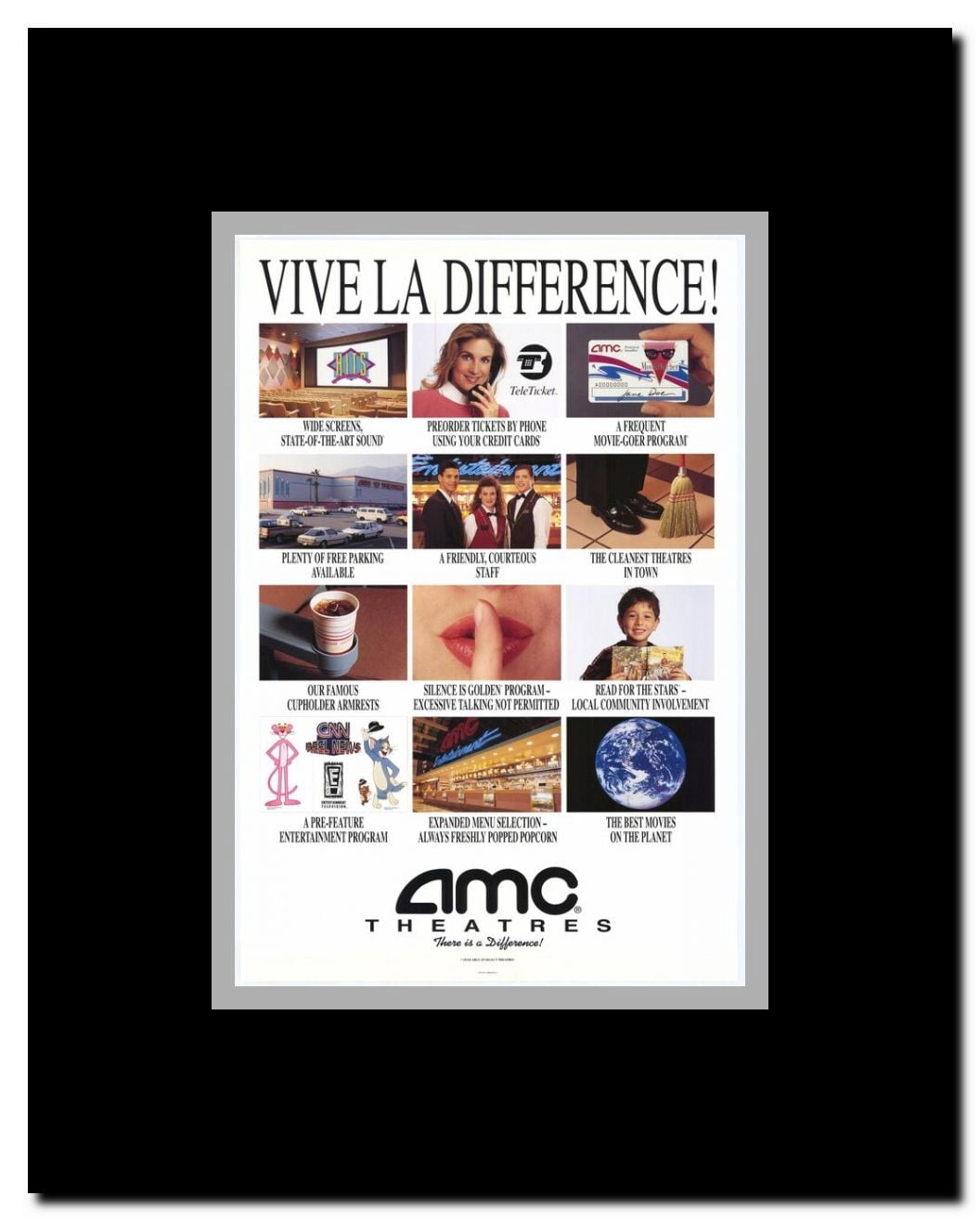 AMC Theatres Vive La Difference Framed Movie Poster