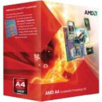 AMD A4 5300 - 3.4 GHz - 2 cores - 2 threads - 1 MB cache - Socket FM2 - Box - image 1 of 2