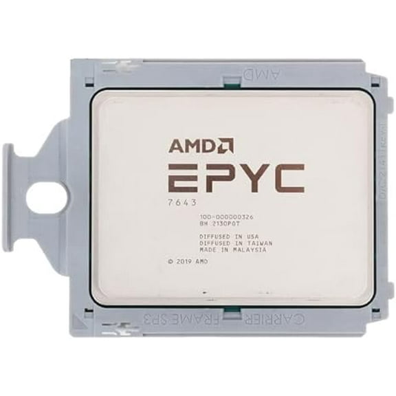 AMD Epyc 7643 Processor 48 Core 2.3GHz 256MB L3 Cache TDP 225W SP3 Socket (3rd gen) (100-000000326) (OEM Tray Processor)