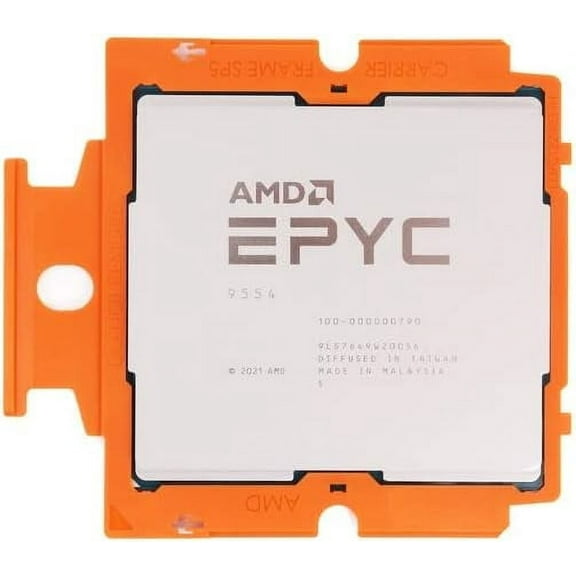 AMD Epyc 9554 Processor 64 Core 3.1GHz 256MB L3 Cache TDP 360W SP5 Socket (4th gen, Genoa) (100-000000790) (OEM Tray Processor)