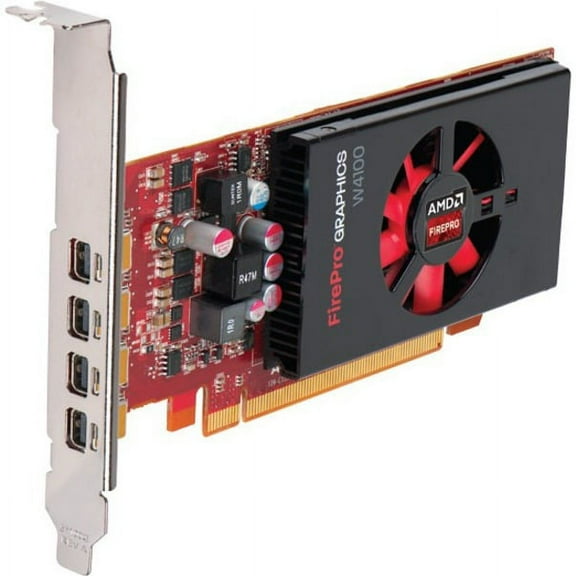 AMD FirePro W4100 Graphic Card, 2 GB GDDR5, Low-profile