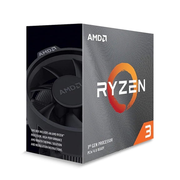 AMD Ryzen 3 3100 4-Core, 8-Thread Unlocked Desktop Processor with Wraith Stealth Cooler