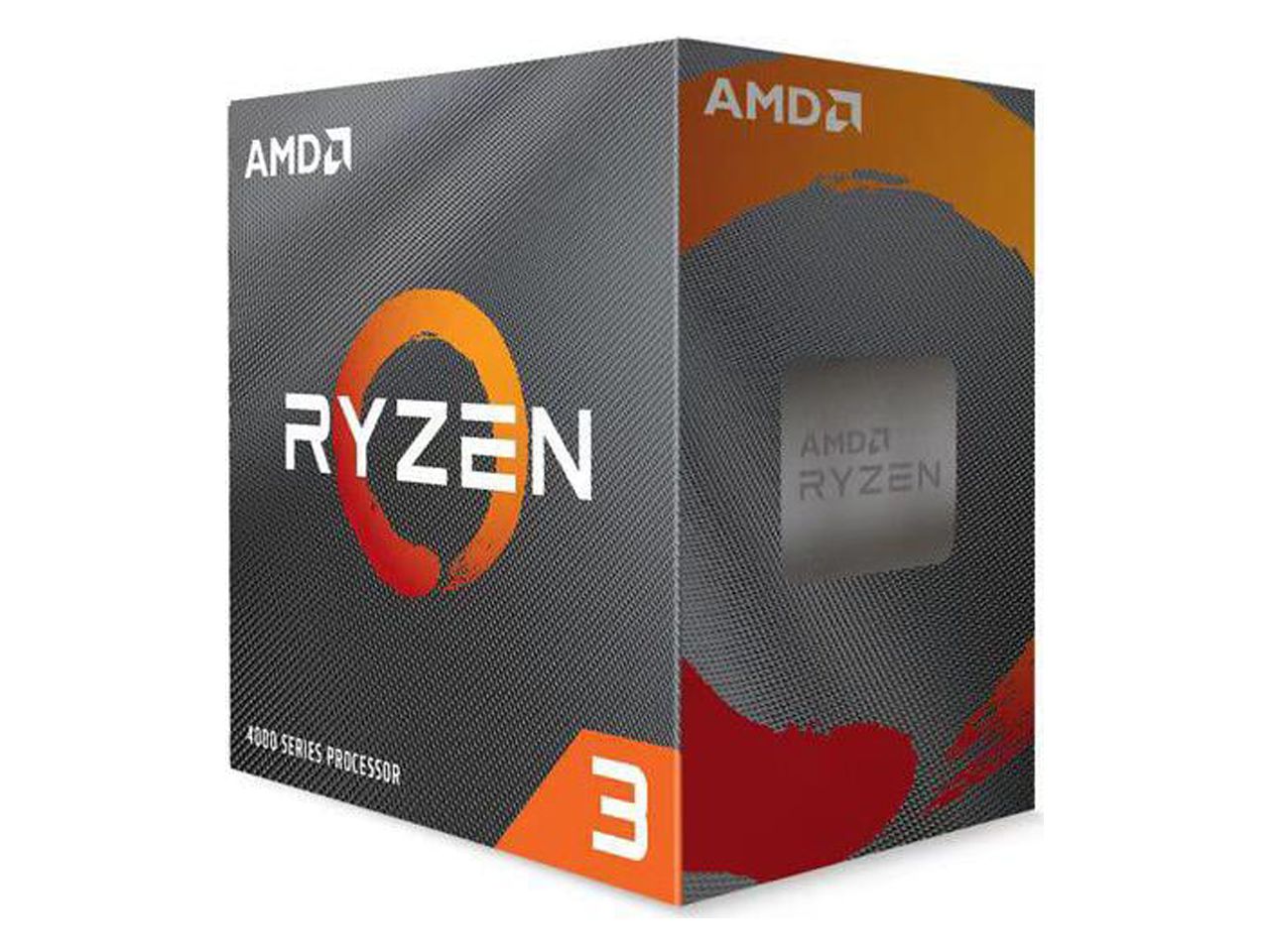 AMD Ryzen 3 4100 - Ryzen 3 4000 Series Quad-Core 3.8 GHz Socket AM4 65W None Integrated Graphics Desktop Processor - 100-100000510BOX - image 1 of 5