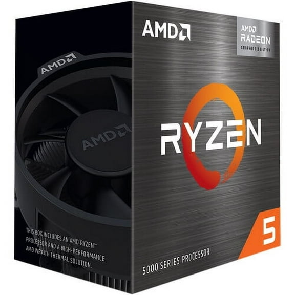AMD Ryzen 5 5600G 6-Core 3.9 GHz Socket AM4 65W 100-100000252BOX Desktop Processor with AMD Radeon Graphics
