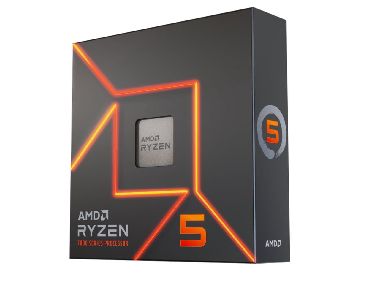 AMD Ryzen 5 7600X AM5 4.7 Processor - Socket (100-100000593WOF) 6-Core - - GHz Desktop 105W