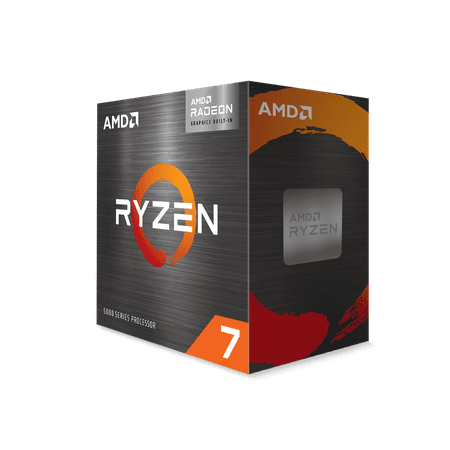 AMD - Ryzen 7 5700G 8-Core - 16-Thread - (4.6 GHz Max Boost) Unlocked Desktop Processor - Black