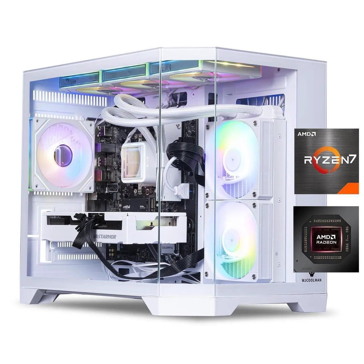ICEWOLF Gaming Desktop PC , Ryzen7 7700, Geforce RTX 5060 ,B650M