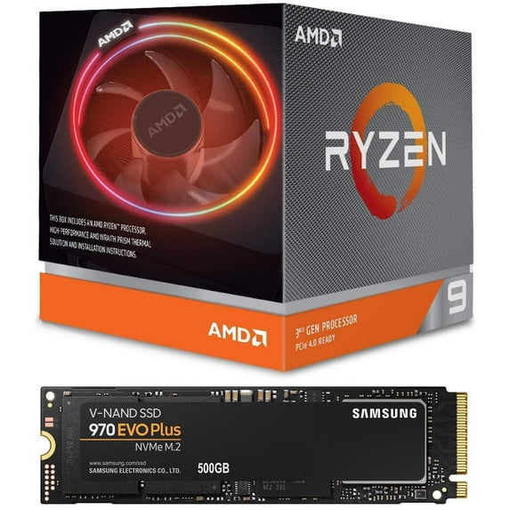 AMD Ryzen 9 3900X and Samsung 970 EVO Plus 500GB Bundle