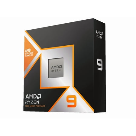 AMD - Ryzen 9 9950X3D 16-Core - 32-Thread 4.3 GHz (5.7 GHz Max Boost) Socket AM5 Unlocked Desktop Processor - Black