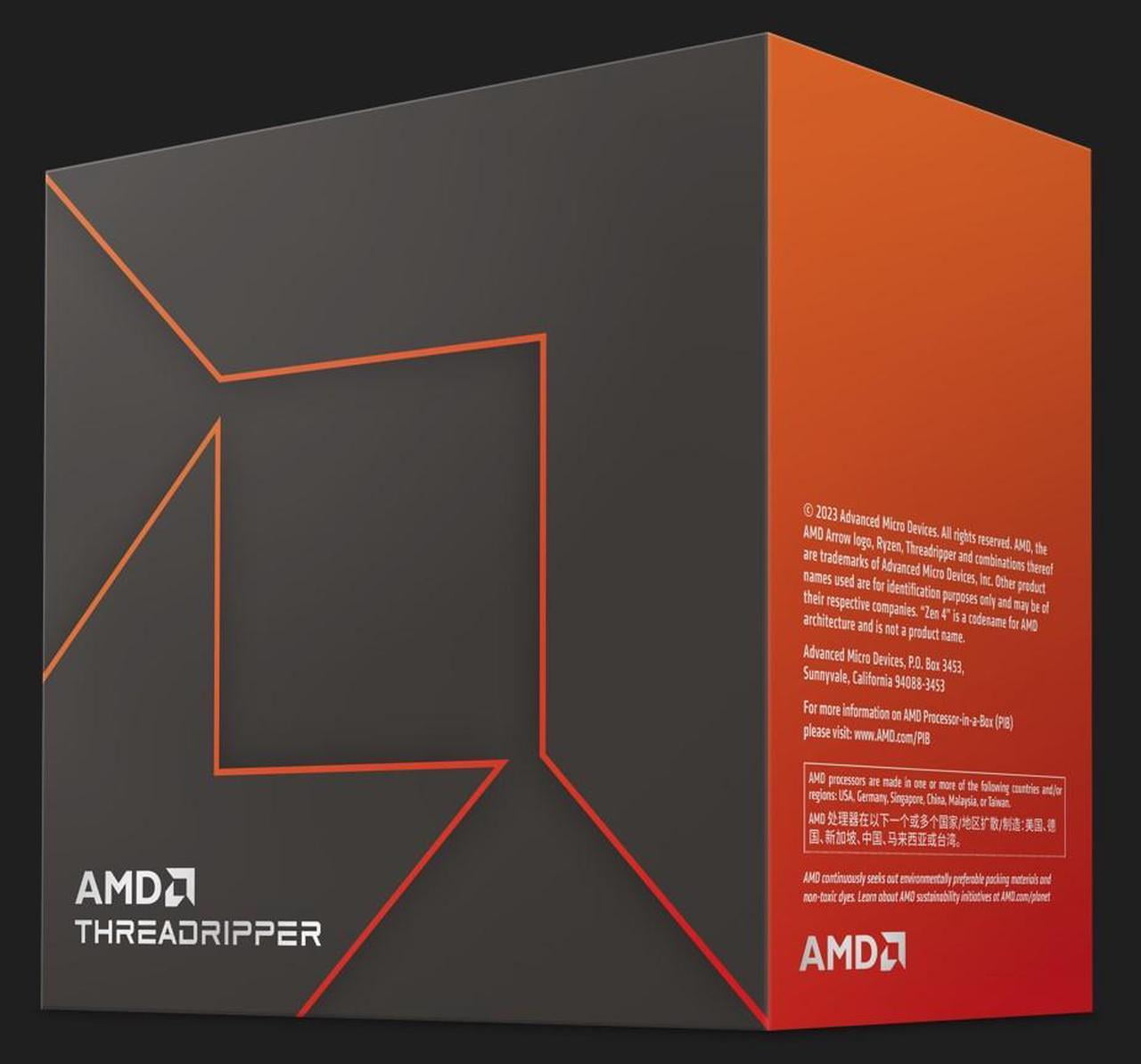 AMD Ryzen Threadripper 7980X 350W SP6 - Zen 4 64-Core/128-Threads (100 ...