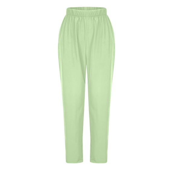 AMDWOV Plus Size Dress Pants Women's Nurse Health Nurse Uniform Clinic Maid Nurse Uniform Protective Clothing Long Pants Mint Green m