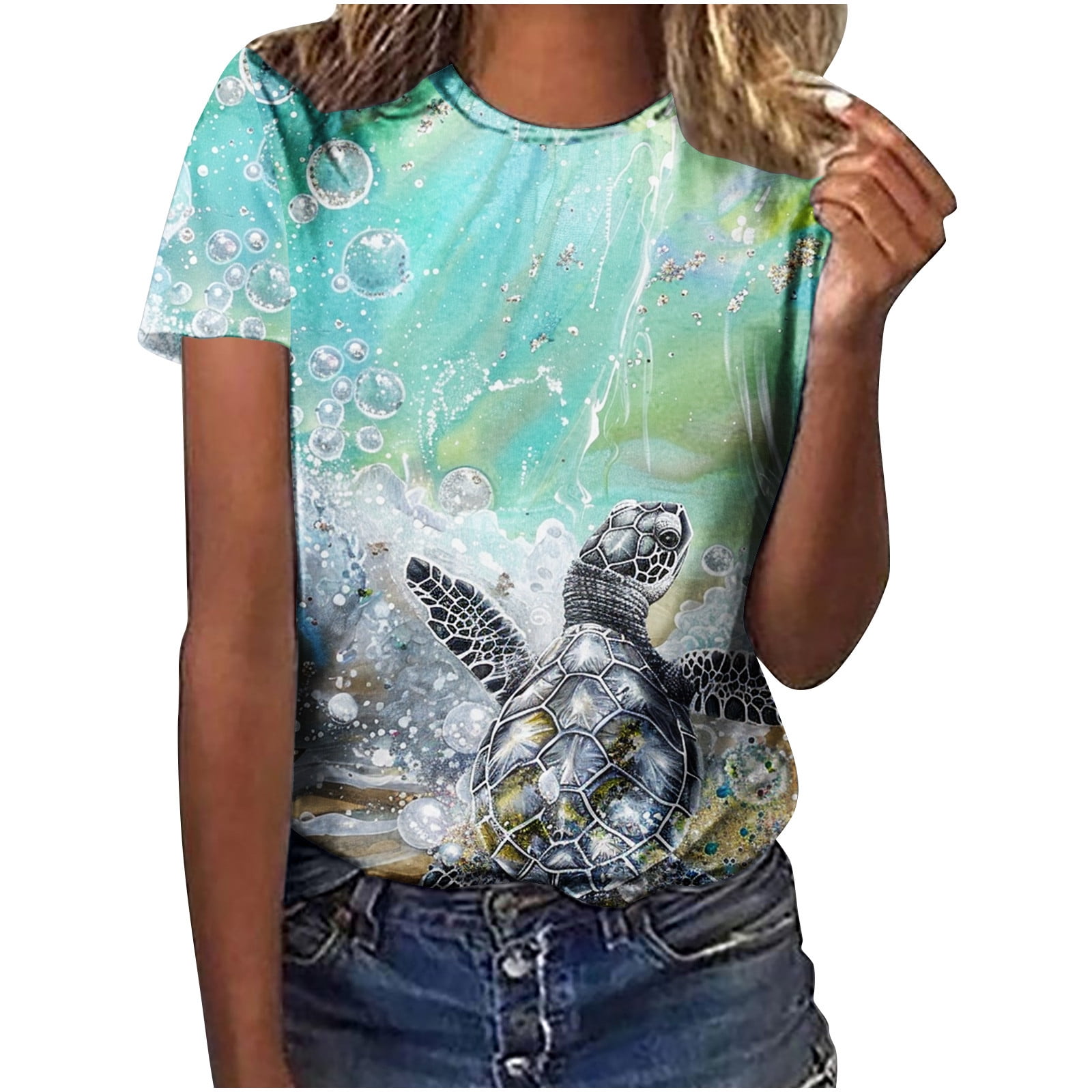 AMDWOV Womens Tops Casual Women's Tops Women's Fashion Casual Loose