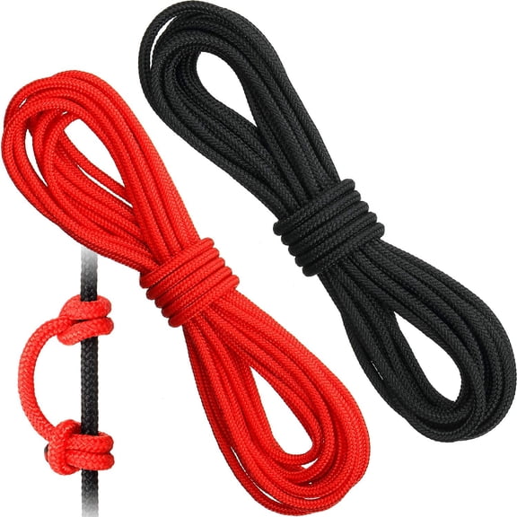 AME 2 Pieces Archery D Loop Rope 10 Feet Archery Bowstring Serving Thread D Loop Rope Release Material Nocking D Loop Rope String