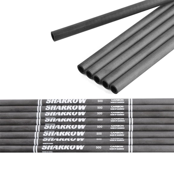 AME 31" Archery Pure Carbon Arrows Shaft  ID4.2 Recurve Compound Bow Hunting 12 pcs （SP500）