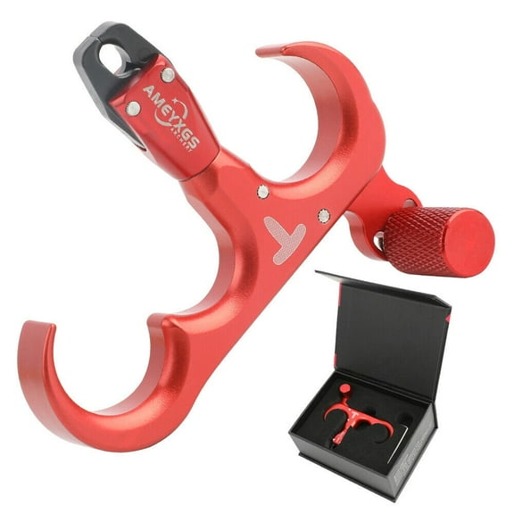 AME 360° Thumb Bow Release Aids 3 Finger Trigger Compound Bow Archery Hunting Target