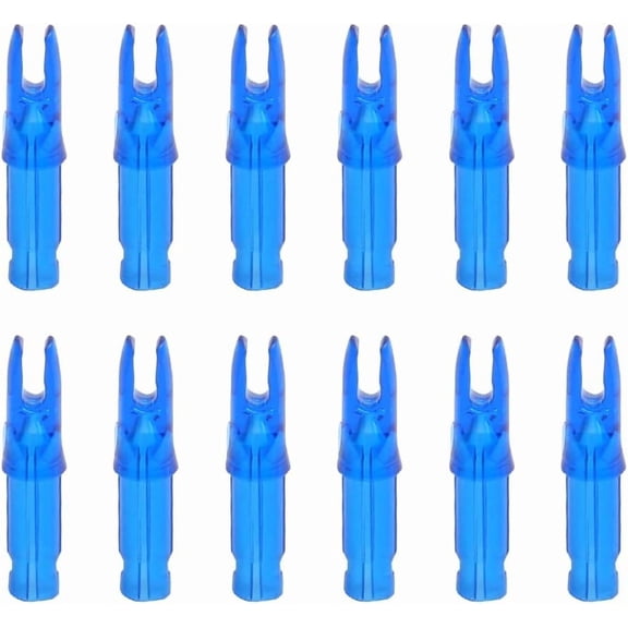 AME 50 Packs Archery Arrows Nocks - Arrow Inserts for Carbon Arrows .244/6.20mm Plastic Arrow Nocks for DIY Hunting Shooting
