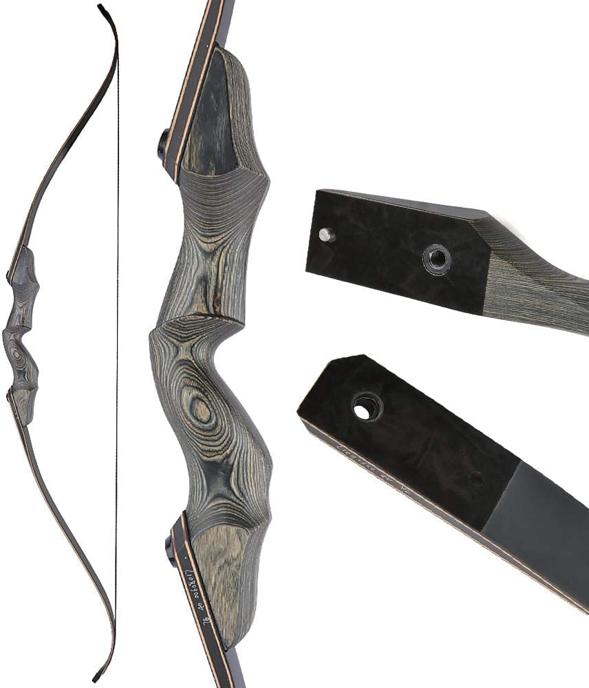AME 60" Takedown Recurve Bow Adult Archery Hunting 25-60lbs