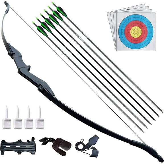 AME Archery Bow and Arrow for Adults Beginner Teenagers Youth, Takedown Recurve Bow 30Lbs 35Lbs 40Lbs Left and Right Handed, Archery Set Adults for Outdoor Target Hunting Training Practice